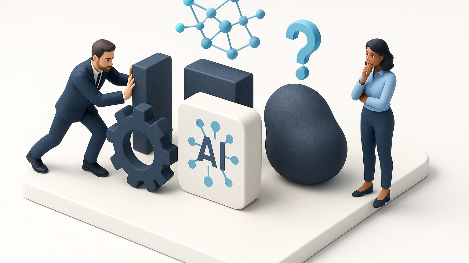 What operational friction do businesses face with AI projects?