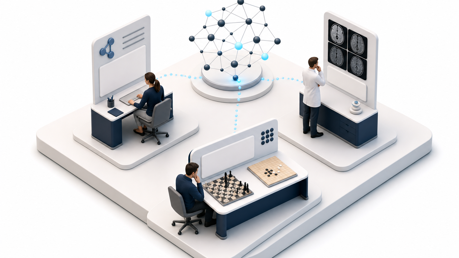Superintelligence as a dense web of connected AI agents rather than a robot